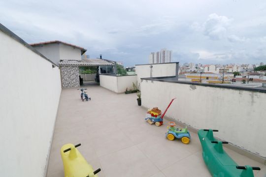 Área gourmet de apartamento à venda com 2 quartos, 135m² em Jardim Stetel, Santo André
