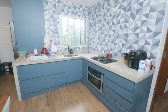 Cozinha de apartamento à venda com 2 quartos, 135m² em Jardim Stetel, Santo André
