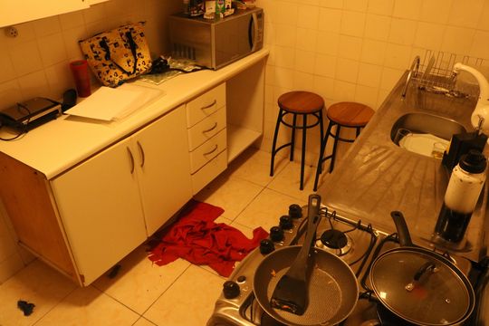 Cozinha de apartamento à venda com 3 quartos, 81m² em Vila Hamburguesa, São Paulo