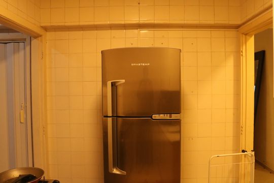 Cozinha de apartamento à venda com 3 quartos, 81m² em Vila Hamburguesa, São Paulo