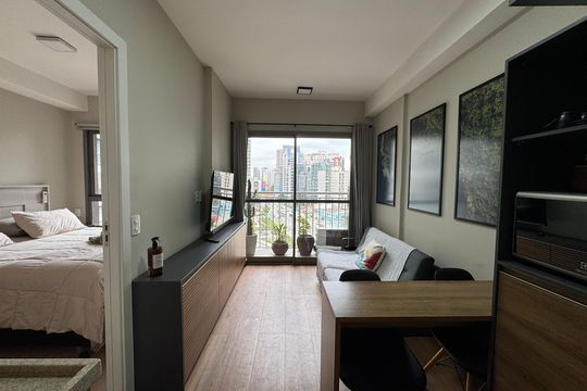 Sala de kitnet/studio à venda com 1 quarto, 27m² em Vila Nova Conceição, São Paulo