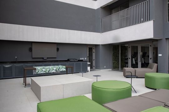 Área comum - Cine lounge de kitnet/studio para alugar com 1 quarto, 30m² em Vila Clementino, São Paulo