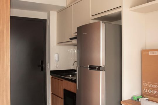 Cozinha de kitnet/studio para alugar com 1 quarto, 30m² em Vila Clementino, São Paulo
