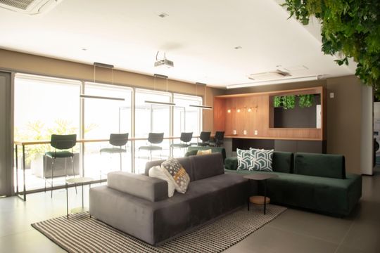 Área comum - Coworking de kitnet/studio para alugar com 1 quarto, 30m² em Vila Clementino, São Paulo