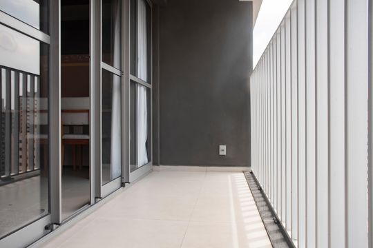 Varanda  de kitnet/studio para alugar com 1 quarto, 29m² em Vila Clementino, São Paulo