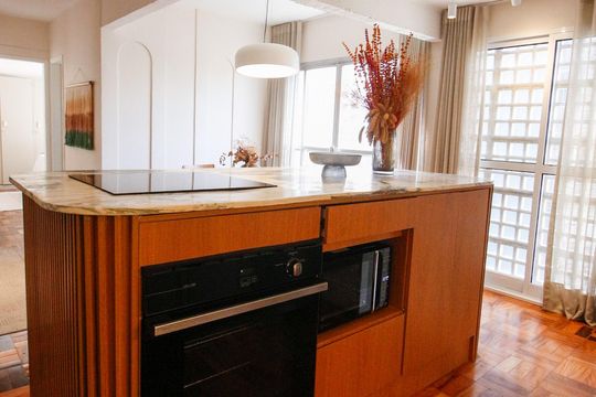 Cozinha de apartamento à venda com 2 quartos, 63m² em Jardim America, São Paulo