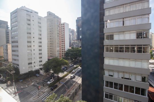 Vista da Sala de apartamento à venda com 2 quartos, 63m² em Jardim America, São Paulo