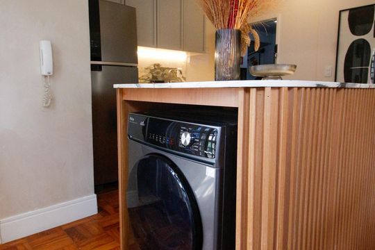 Cozinha e Área de Serviço de apartamento à venda com 2 quartos, 63m² em Jardim America, São Paulo