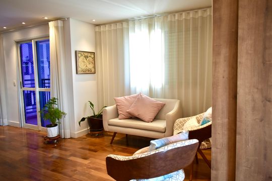 Sala de apartamento à venda com 3 quartos, 120m² em Chácara Inglesa, São Paulo