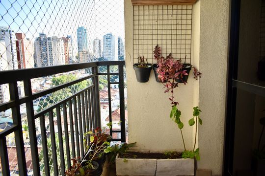 Sacada de apartamento à venda com 3 quartos, 120m² em Chácara Inglesa, São Paulo