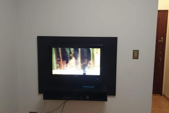 Sala de apartamento para alugar com 1 quarto, 45m² em Boa Vista, São Vicente