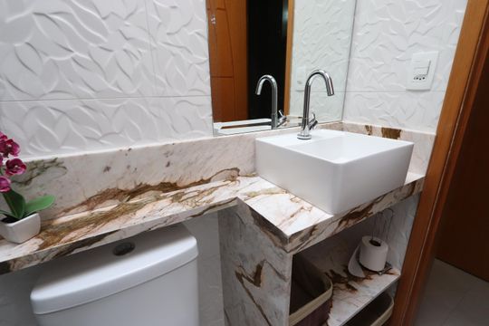 Banheiro da Suíte 2 de casa à venda com 3 quartos, 240m² em Vila Lucia, São Paulo