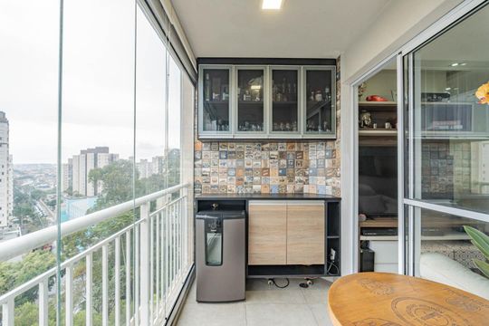 Varanda gourmet de apartamento para alugar com 2 quartos, 53m² em Vila Moraes, São Paulo