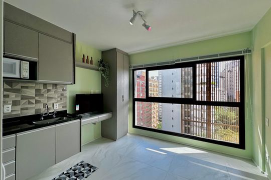 Studio de kitnet/studio para alugar com 0 quarto, 19m² em Indianópolis, São Paulo