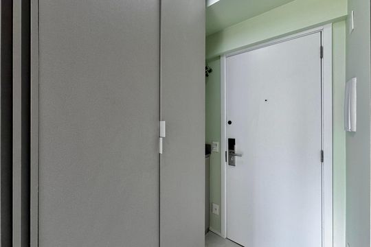 Cozinha de kitnet/studio para alugar com 0 quarto, 19m² em Indianópolis, São Paulo
