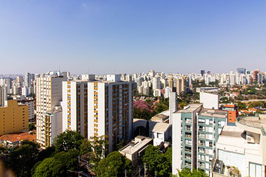 Vista da Varanda de apartamento à venda com 3 quartos, 198m² em Perdizes, São Paulo