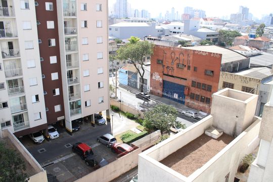 Vista da Varanda de apartamento à venda com 1 quarto, 33m² em Mooca, São Paulo