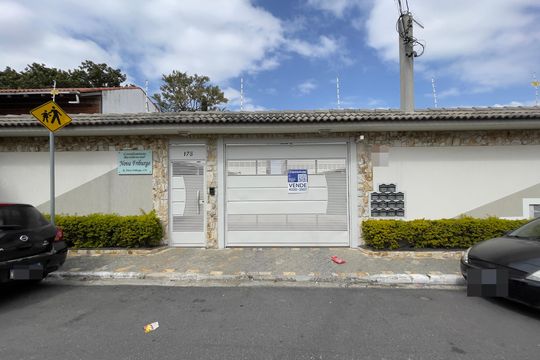Fachada+Placa de casa de condomínio à venda com 2 quartos, 64m² em Jardim Penha, São Paulo