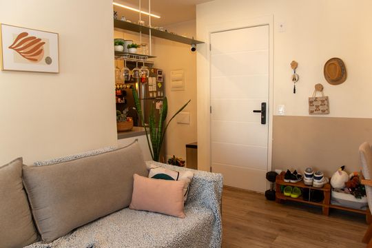 Sala de apartamento à venda com 2 quartos, 71m² em Jardim Caravelas, São Paulo