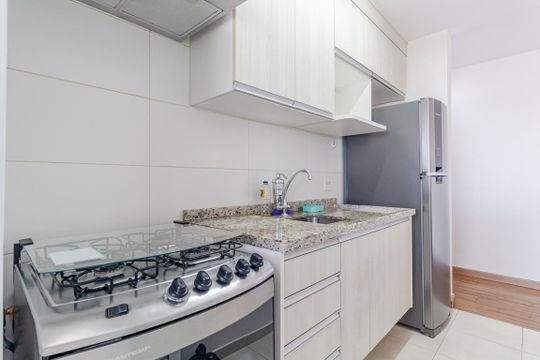 Cozinha de apartamento à venda com 2 quartos, 62m² em Sumaré, São Paulo
