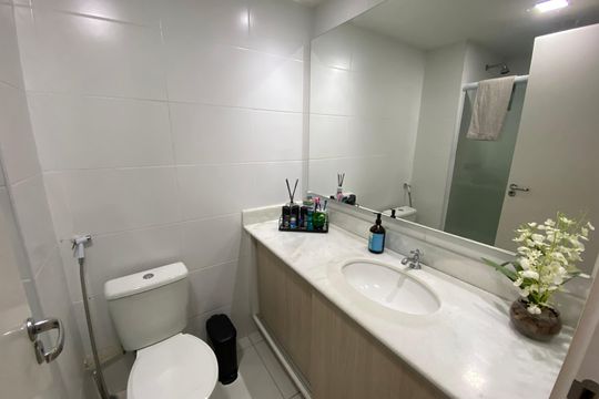 Banheiro de apartamento à venda com 3 quartos, 77m² em Cachambi, Rio de Janeiro