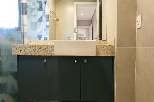 Banheiro da Suíte de apartamento à venda com 3 quartos, 124m² em Tatuapé, São Paulo