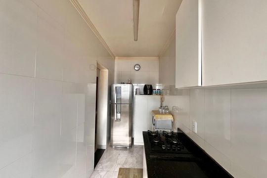 Cozinha de apartamento à venda com 1 quarto, 46m² em Jardim Brasil, Campinas