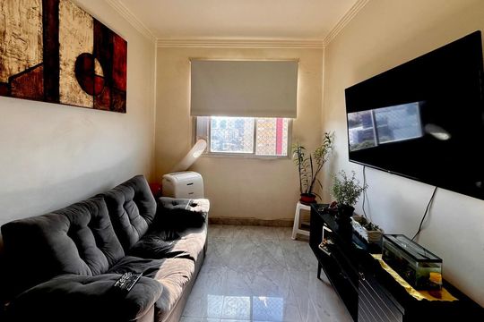 Sala de apartamento à venda com 1 quarto, 46m² em Jardim Brasil, Campinas