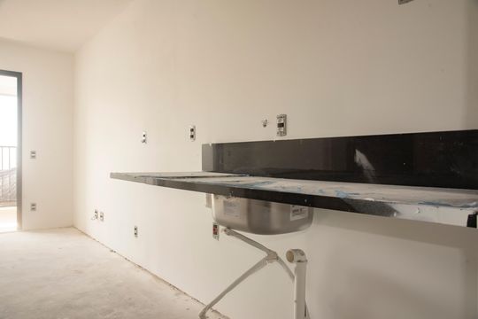 Cozinha de kitnet/studio à venda com 1 quarto, 27m² em Vila Clementino, São Paulo