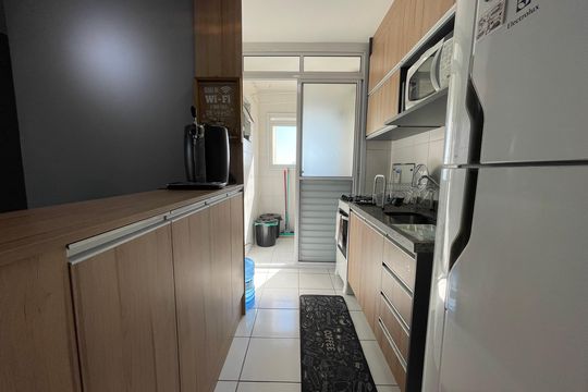 Cozinha de apartamento à venda com 2 quartos, 62m² em Jaguaré, São Paulo