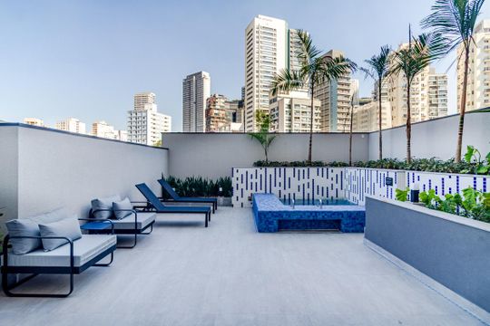 Área comum - Piscina de kitnet/studio à venda com 1 quarto, 23m² em Perdizes, São Paulo