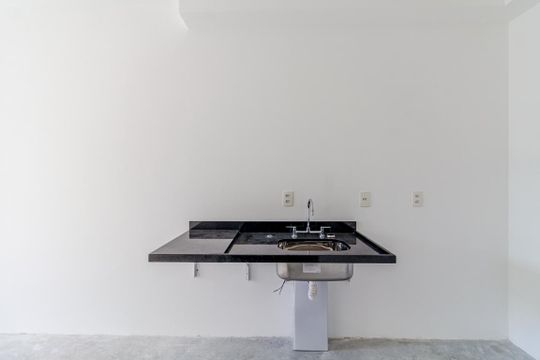 Cozinha de kitnet/studio à venda com 1 quarto, 23m² em Perdizes, São Paulo