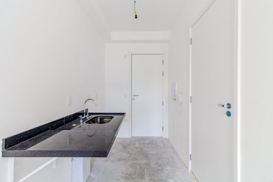 Cozinha de kitnet/studio à venda com 1 quarto, 23m² em Perdizes, São Paulo