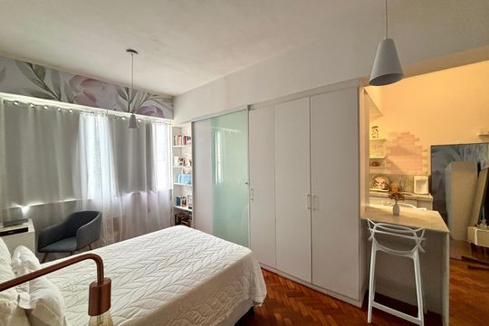Sala de apartamento para alugar com 1 quarto, 27m² em Jardim Botânico, Rio de Janeiro