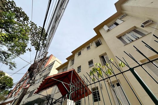 Fachada  de apartamento para alugar com 1 quarto, 27m² em Jardim Botânico, Rio de Janeiro