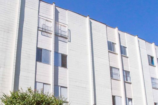 Fachada do bloco de apartamento à venda com 2 quartos, 47m² em Centro, Diadema