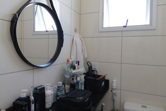 Banheiro da Suite de apartamento à venda com 2 quartos, 65m² em Manacás, Belo Horizonte
