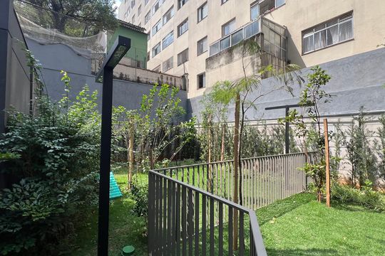 Área comum de kitnet/studio para alugar com 1 quarto, 30m² em Cerqueira César, São Paulo
