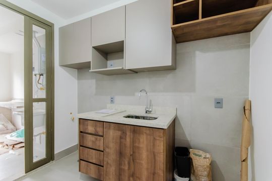 Cozinha de apartamento para alugar com 2 quartos, 62m² em Vila Mariana, São Paulo