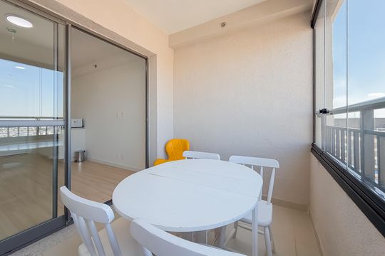 Varanda de kitnet/studio à venda com 1 quarto, 29m² em Sacomã, São Paulo
