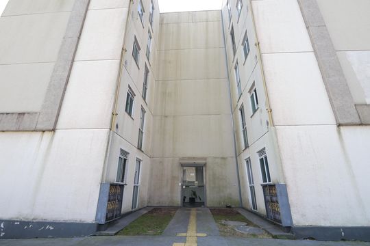 Fachada do bloco de apartamento para alugar com 2 quartos, 44m² em Estância Velha, Canoas