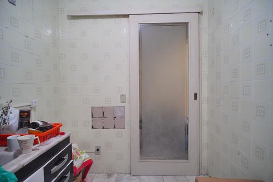 Cozinha de apartamento para alugar com 1 quarto, 45m² em Centro, São Leopoldo