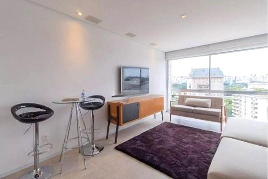 Sala de apartamento à venda com 2 quartos, 77m² em Jardim Paulista, São Paulo