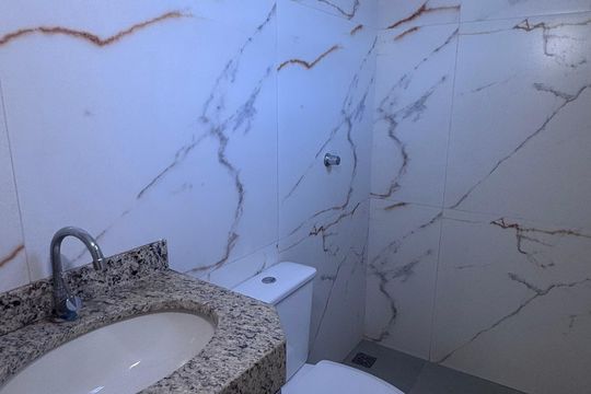 Banheiro de casa para alugar com 2 quartos, 60m² em Jardim Monte Libano, Campinas