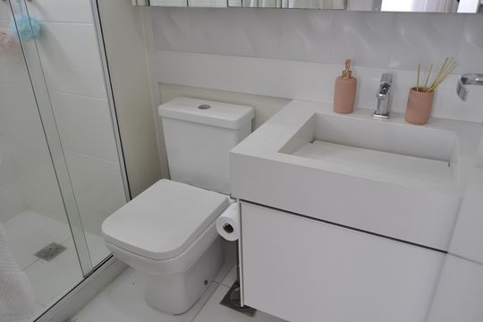 Banheiro do Quarto 2 de apartamento à venda com 2 quartos, 62m² em Todos Os Santos, Rio de Janeiro