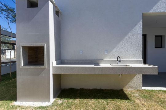 Área comum - Churrasqueira de casa à venda com 3 quartos, 210m² em Planalto, Belo Horizonte
