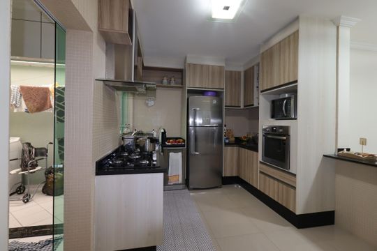 Cozinha de apartamento à venda com 4 quartos, 200m² em Vila Valparaíso, Santo André
