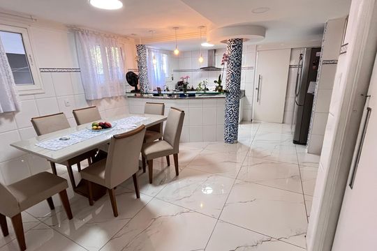 Cozinha de casa de condomínio à venda com 5 quartos, 366m² em Recreio dos Bandeirantes, Rio de Janeiro