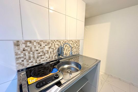 Cozinha de kitnet/studio para alugar com 1 quarto, 42m² em Vila Tupi, Várzea Paulista