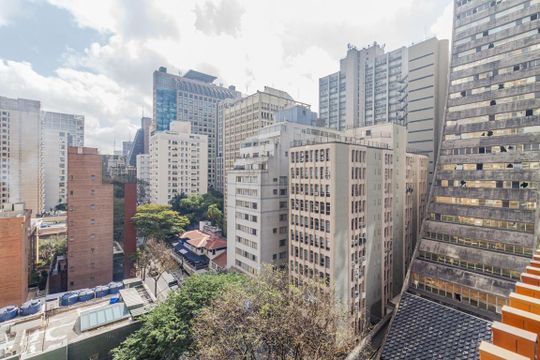 Vista Varanda do Studio de kitnet/studio à venda com 1 quarto, 24m² em Jardim Paulista, São Paulo
